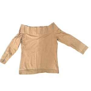 Ralph Lauren Camel off the shoulders Knit Top